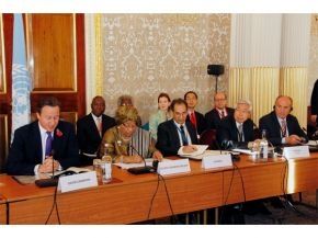 حضور الرئيس قادير توباش لاجتماع رفيع المستوى لمنظمة الأمم المتحدة في مدينة لندن 