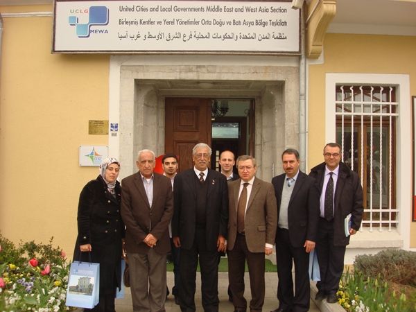Cenin Belediyesi’nden gelen Filistin Heyeti, UCLG-MEWA Genel Sekreterliği’ne resmi bir ziyarette bulundu 