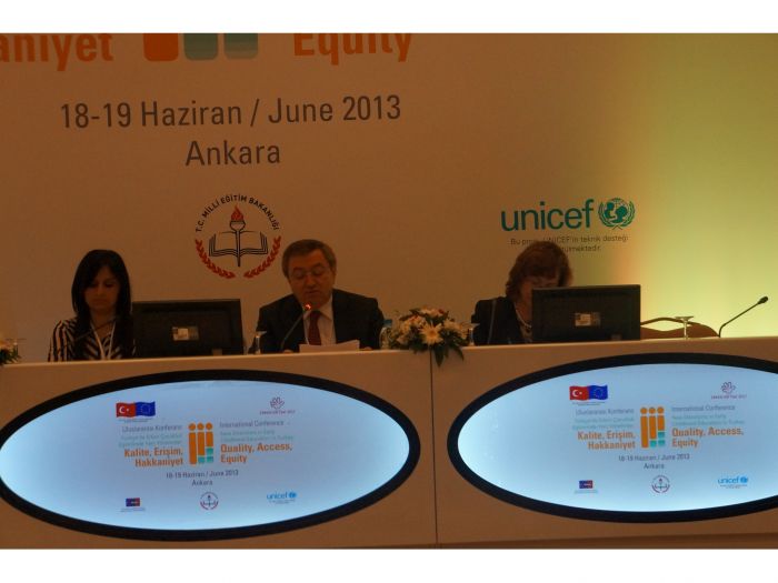 International Conference on the “New Directions in Early Childhood Education in Turkey: Quality, Access, Equity” in Ankara on 18-19 June 2013